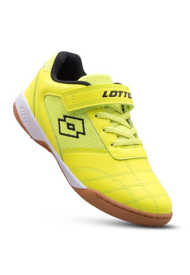 Buty treningowe dziecięce LOTTO WHIZZER halowe, futsal. Kolor: żółty