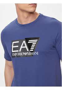 EA7 Emporio Armani T-Shirt 3DPT81 PJM9Z 1557 Niebieski Regular Fit. Kolor: niebieski. Materiał: bawełna #4