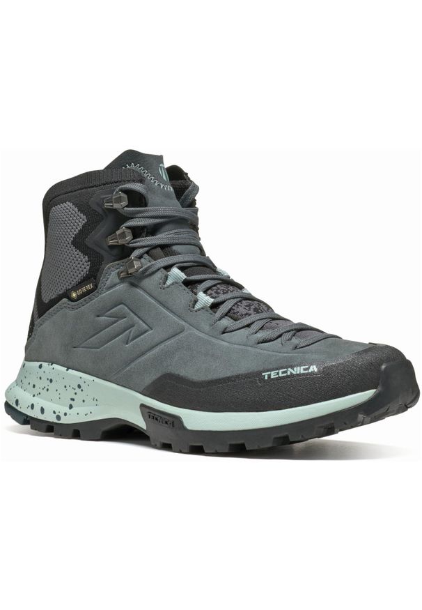 TECNICA - Buty trekkingowe damskie Tecnica Forge Hike Mid Gtx. Wysokość cholewki: za kostkę. Kolor: szary. Materiał: materiał, syntetyk. Szerokość cholewki: normalna. Styl: sportowy