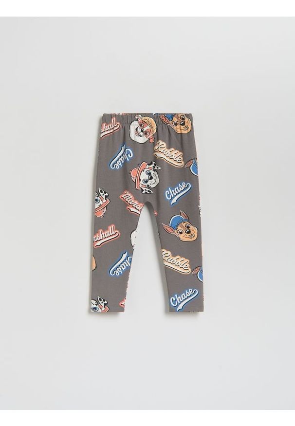 Reserved - Bawełniane legginsy Psi Patrol - ciemnoszary. Kolor: szary. Materiał: bawełna