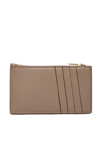 Calvin Klein Portfel Foil Logo Top Zip Cardcase LV04F1090G Beżowy. Kolor: beżowy. Materiał: skóra #3
