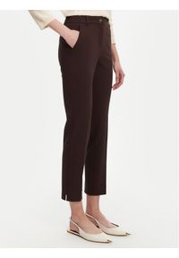 Marella Spodnie materiałowe Aletta 2523786014 Brązowy Regular Fit. Kolor: brązowy. Materiał: syntetyk