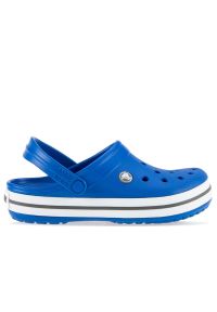Klapki Crocs Crocband Clog 207006-4JN - niebieskie. Kolor: niebieski. Materiał: materiał. Sezon: lato. Styl: młodzieżowy #1