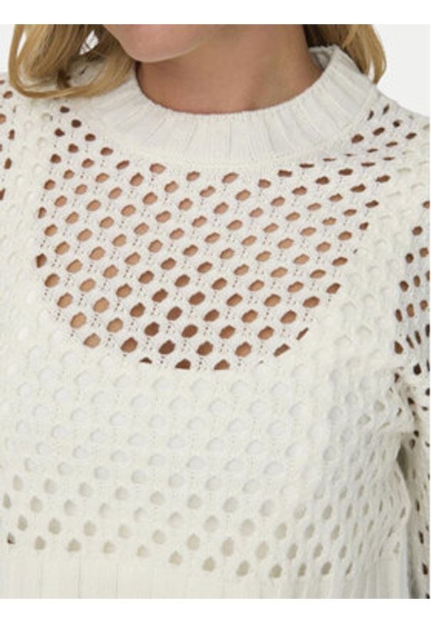 only - ONLY Sweter Milla 15300575 Écru Regular Fit. Materiał: syntetyk