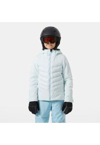 Kurtka z kapturem dla dziewczynki Helly Hansen Astra. Typ kołnierza: kaptur. Kolor: niebieski. Materiał: puch. Sezon: zima. Sport: narciarstwo #1