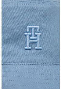 TOMMY HILFIGER - Tommy Hilfiger kapelusz bawełniany kolor niebieski bawełniany. Kolor: niebieski. Materiał: bawełna #4