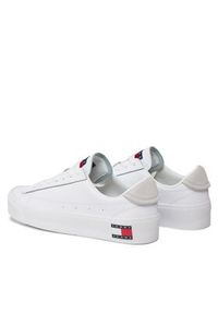 Tommy Jeans Sneakersy Tjw Vulc Flatform Sneaker Ess EN0EN02509 Biały. Kolor: biały. Materiał: skóra