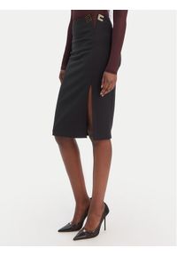 Elisabetta Franchi Spódnica ołówkowa GO-147-61E2-V320 Czarny Regular Fit. Kolor: czarny. Materiał: syntetyk #1