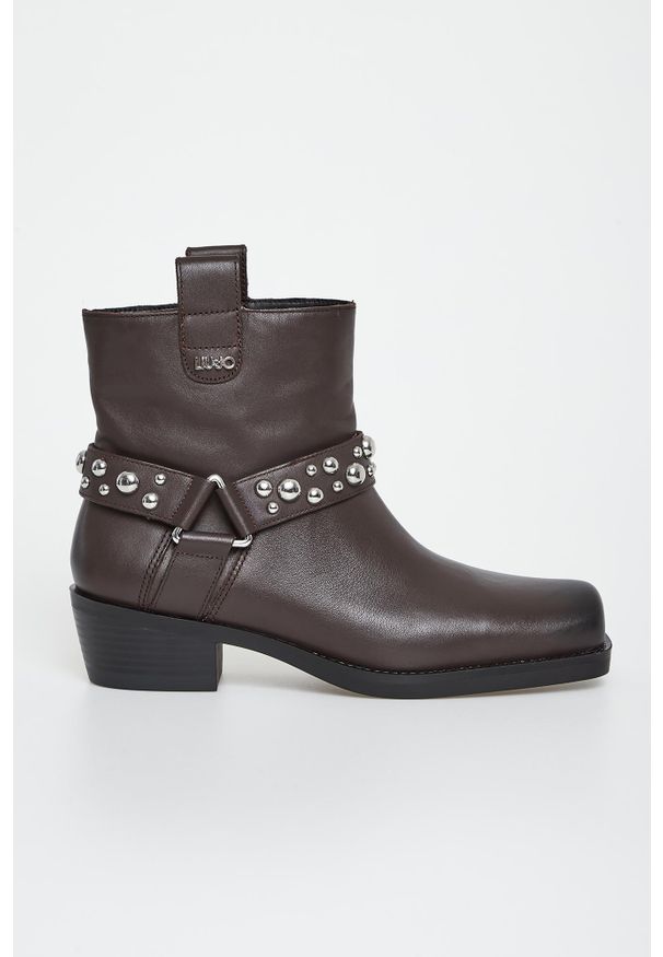 Liu Jo - Botki damskie skórzane LIU JO. Materiał: skóra