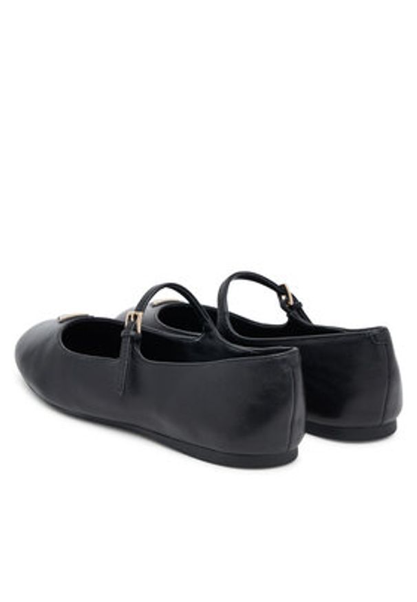 Guess Baleriny FLTKLD LEA02 Czarny. Kolor: czarny. Materiał: skóra