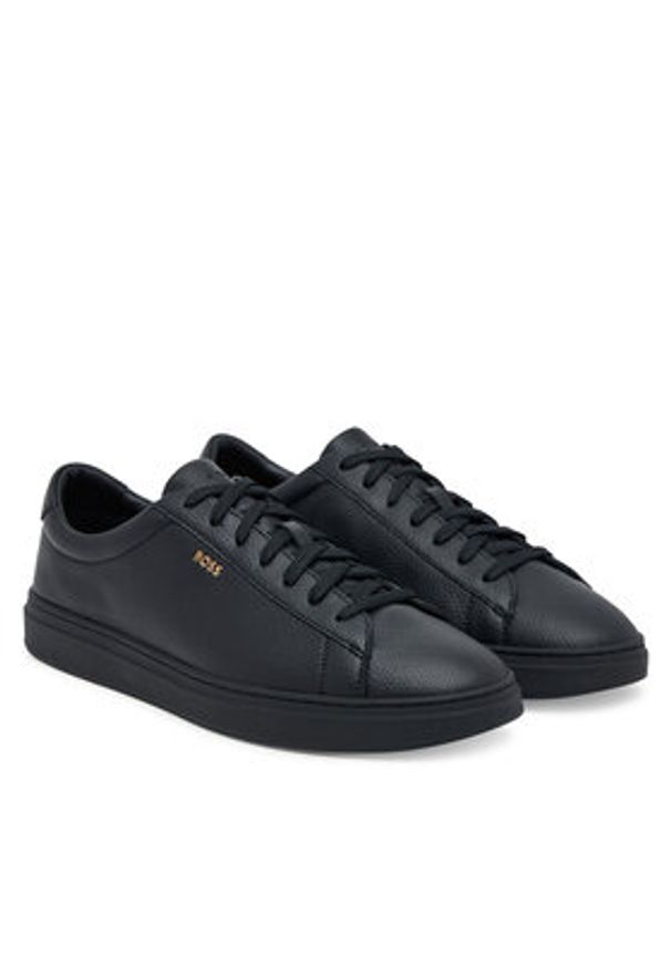 BOSS Sneakersy Kieran 50548716 Czarny. Kolor: czarny. Materiał: skóra