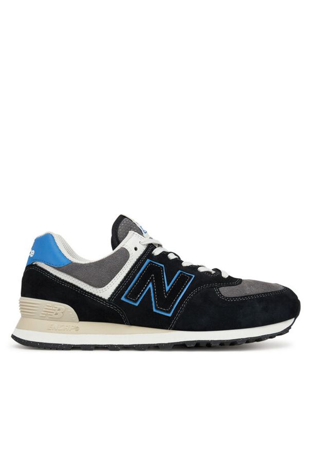 New Balance Sneakersy U574QRB Czarny. Kolor: czarny. Materiał: skóra, zamsz. Model: New Balance 574