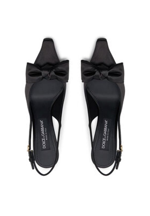 DOLCE & GABBANA - Dolce&Gabbana Szpilki CG0844 A3I64 Czarny. Kolor: czarny. Materiał: materiał. Obcas: na szpilce