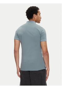 Calvin Klein Jeans Polo J30J315603 Niebieski Slim Fit. Typ kołnierza: polo. Kolor: niebieski. Materiał: bawełna #3