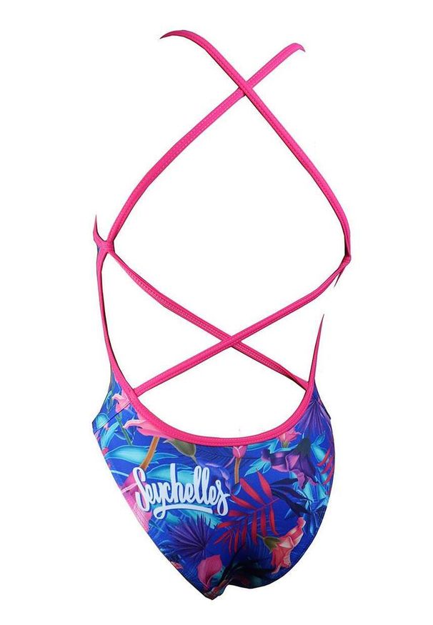 TURBO - Turbo Sirene Seychelles Pattern Swimsuit – Royal Size 30. Kolor: niebieski. Wzór: nadruk, kolorowy