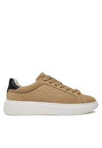 BOSS - Boss Sneakersy Amber 50529684 Beżowy. Kolor: beżowy. Materiał: zamsz, skóra