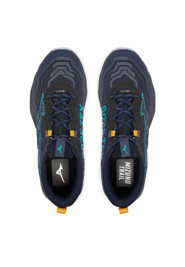 Mizuno Buty do biegania Wave Daichi 9 Gtx J1GJ2556 Niebieski. Kolor: niebieski. Materiał: skóra. Model: Mizuno Wave