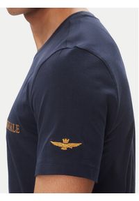 Aeronautica Militare T-Shirt 251TS2410J592 Granatowy Regular Fit. Kolor: niebieski. Materiał: bawełna #4