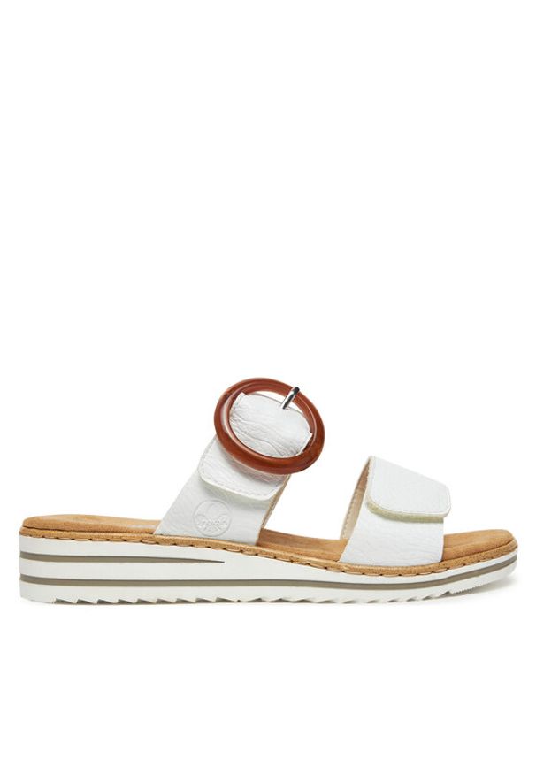 Rieker Klapki CEO-V0692-80 Biały. Kolor: biały