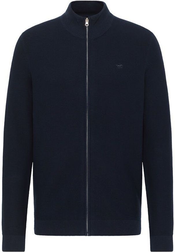 Mustang Style Edgar Zip Cardigan Total Eclipse 1014116 5226 MĘSKI SWETER