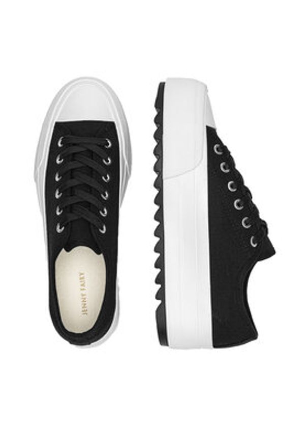 Jenny Fairy Trampki WFA2939-2 Czarny. Kolor: czarny. Materiał: materiał