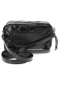 Torebka damska Filippo, pikowana z podwójną komorą na zamek, czarna, TD03354/22 BK. Kolor: czarny. Wzór: aplikacja. Materiał: pikowane. Styl: wizytowy, elegancki #2