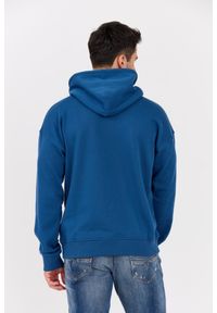 Diesel - DIESEL Błękitna męska bluza S-ROB-HOOD-MICRODIV, Rozmiar XXL. Okazja: na co dzień. Typ kołnierza: kaptur. Kolor: niebieski. Materiał: elastan, bawełna, materiał. Styl: casual #5