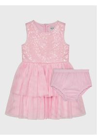 Guess Sukienka elegancka A3RK26 KBL10 Różowy Regular Fit. Kolor: różowy. Materiał: syntetyk. Styl: elegancki #1