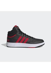 Adidas - Hoops 3.0 Mid Classic Vintage Shoes. Kolor: biały, czerwony, wielokolorowy, czarny