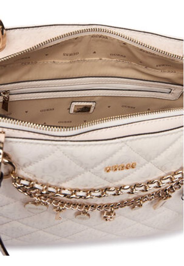 Guess Torebka Libby HWGG99 12250 Biały. Kolor: biały. Materiał: skórzane