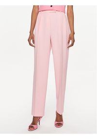 Hugo Spodnie materiałowe 50489275 Różowy Regular Fit. Kolor: różowy. Materiał: syntetyk #1