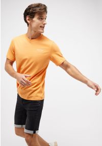 Mustang - MUSTANG AUSTIN MĘSKI T-SHIRT KOSZULKA LOGO TANGERINE 1014950 7036 #6