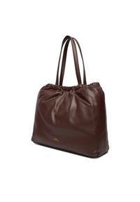 TOMMY HILFIGER - Tommy Hilfiger Torebka Soft Leather Tote AW0AW18308 Bordowy. Kolor: czerwony. Materiał: skórzane #4