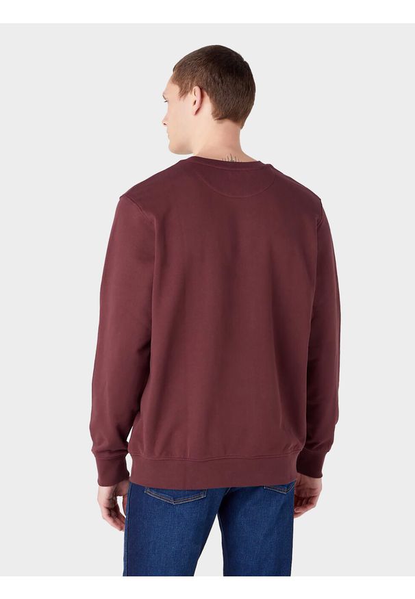Wrangler - MESKA BLUZA GRAPHIC CREW BROWN 112341238 W6E9016299
