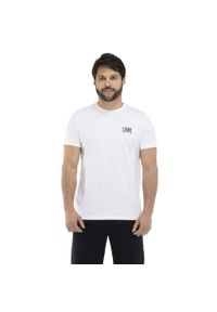 LEONE 1947 APPAREL - Męska koszulka z krótkim rękawem Leone 1947 Apparel. Kolor: biały. Materiał: tkanina. Długość rękawa: krótki rękaw. Długość: krótkie. Sport: fitness