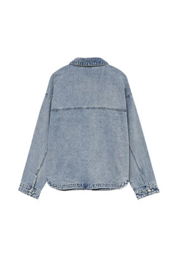 Vero Moda Koszula jeansowa Jamie 10331693 Niebieski Relaxed Fit. Kolor: niebieski. Materiał: bawełna