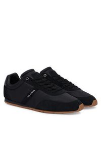 TOMMY HILFIGER - Tommy Hilfiger Sneakersy Th Lo Run Icon Summer Mix FM0FM05905 Czarny. Kolor: czarny. Materiał: materiał. Sport: bieganie #4