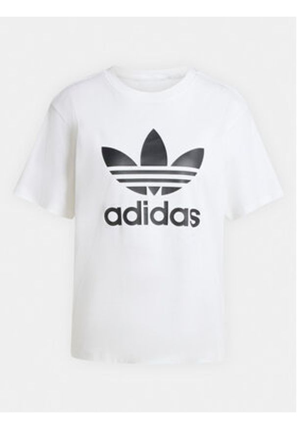 Adidas - adidas T-Shirt Trefoil IR9534 Biały Regular Fit. Kolor: biały. Materiał: bawełna