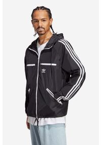 adidas Originals kurtka Adicolor Classics Windbreaker męska kolor czarny przejściowa oversize HS2066-CZARNY. Kolor: czarny. Materiał: materiał. Długość rękawa: raglanowy rękaw #1