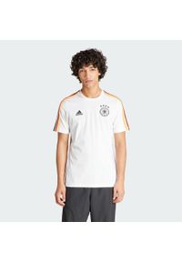 Adidas - Koszulka Germany DNA 3-Stripes. Kolor: biały. Materiał: materiał
