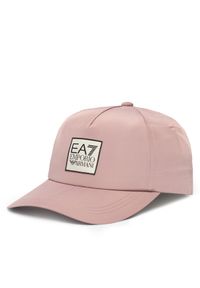 Czapka z daszkiem EA7 Emporio Armani. Kolor: różowy #1