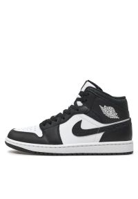 Nike Air Jordan 1 Mid SE Sneakersy męskie. Okazja: na co dzień. Kolor: czarny. Materiał: guma, syntetyk, materiał, skóra. Szerokość cholewki: normalna. Model: Nike Air Jordan