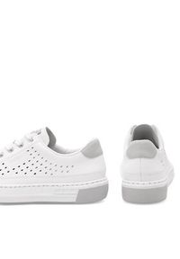 Rieker Sneakersy L8849-80 Biały. Kolor: biały. Materiał: skóra #5