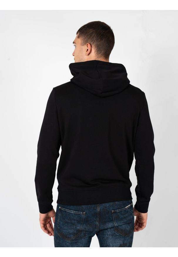 Les Hommes Bluza "Hoodie LH" | LBH1006700P | Mężczyzna | Czarny. Kolor: czarny. Materiał: bawełna. Długość: długie. Wzór: nadruk