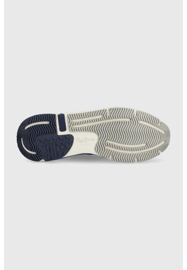 Pepe Jeans buty London Pro Basic kolor szary. Nosek buta: okrągły. Zapięcie: sznurówki. Kolor: szary. Materiał: guma. Obcas: na obcasie. Wysokość obcasa: niski