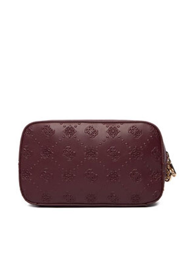 Guess Kosmetyczka PW7545 P5473 Bordowy. Kolor: czerwony. Materiał: skóra