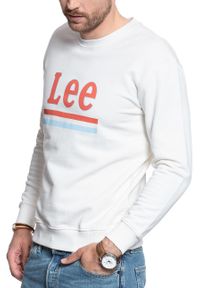 Lee - LEE BLUZA LEE BLUZA STRIPE SWS ECRU L82OSPNQ. Wzór: nadruk #8