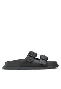 Tommy Jeans Klapki Fancy Sandal EN0EN02136 Czarny. Kolor: czarny. Materiał: skóra