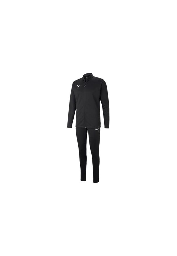 Puma - Dres męski sportowy spodnie bluza czarny PUMA ftblPLAY TRACKSUIT. Kolor: czarny. Materiał: dresówka. Sport: piłka nożna