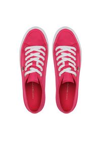 TOMMY HILFIGER - Tommy Hilfiger Tenisówki Essential Vulc Canvas Sneaker FW0FW07459 Różowy. Kolor: różowy. Materiał: materiał #4